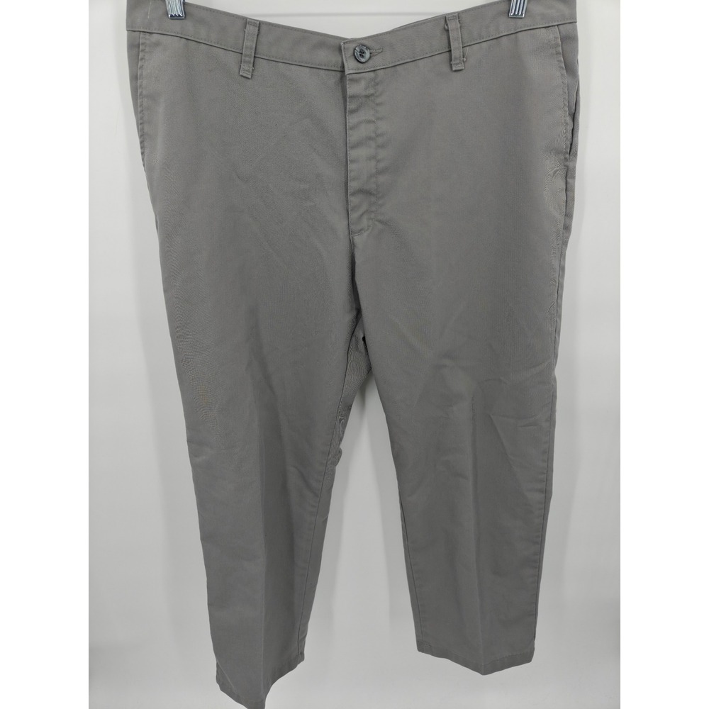 Lee Total Freedom Classic Fit Khaki Grey Straight Leg Pants 40x30 COY-B341-009